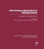 Psycholinguistic Research (Ple: Psycholinguistics)