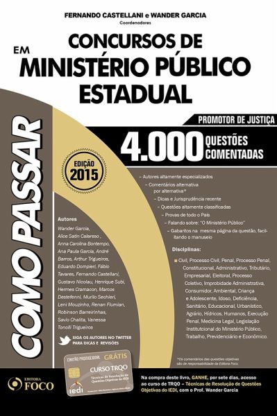 Como passar em concurso de Ministério Público Estadual (eBook, ePUB)