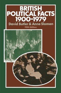 British Political Facts 1900-1979 - Butler, David;Sloman, Anne