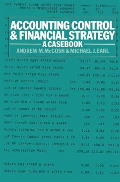 Accounting Control and Financial Strategy - McCosh, Andrew M.;Earl, Michael J.
