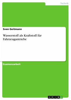 Wasserstoff als Kraftstoff für Fahrzeugantriebe (eBook, ePUB) - Geitmann, Sven