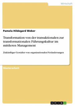 Transformation von der transaktionalen zur transformationalen Führungskultur im mittleren Management (eBook, ePUB)