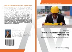 Cover Der Sachverständige in der Verwaltung