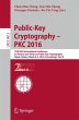 Public-Key Cryptography - PKC 2016 - Bild 1