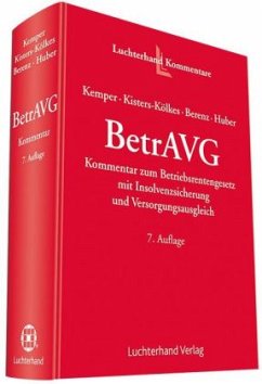 BetrAVG, Kommentar - Kisters-Kölkes, Margret;Berenz, Claus;Huber, Brigitte