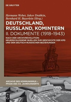 Deutschland, Russland, Komintern - Dokumente (1918-1943) (eBook, PDF)