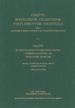 Cover Galeni In Hippocratis Epidemiarum librum I commentariorum I-III versio Arabica (eBook, PDF)