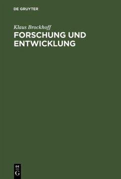 Forschung und Entwicklung (eBook, PDF) - Brockhoff, Klaus