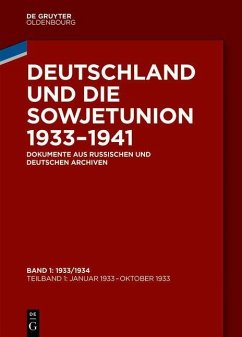 Deutschland und die Sowjetunion 1933-1941 Bd. 1 (eBook, PDF)