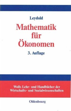 Mathematik für Ökonomen (eBook, PDF) - Leydold, Josef