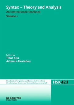 Cover Syntax - Theory and Analysis. Volume 1 (eBook, ePUB)