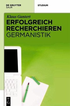 Cover Erfolgreich recherchieren - Germanistik (eBook, PDF)