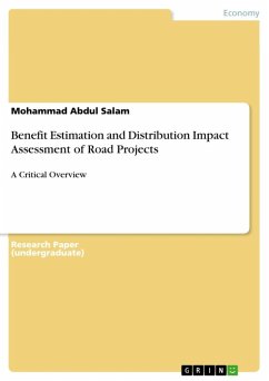 Benefit Estimation and Distribution Impact Assessment of Road Projects (eBook, ePUB)