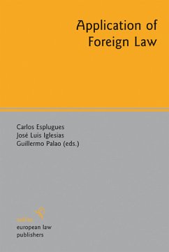 Cover Application of Foreign Law (eBook, PDF)