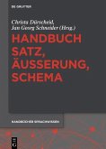 Handbuch Satz, Äußerung, Schema (eBook, PDF)
