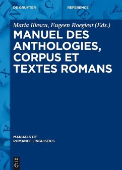 Manuel des anthologies, corpus et textes romans (eBook, ePUB) Manuel des anthologies, corpus et textes romans (eBook, ePUB)