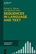 Sequences in Language and Text (eBook,... - Bild 1