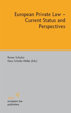 Cover European Private Law - Current Status and Perspectives (eBook, PDF)