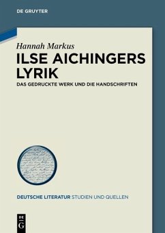 Cover Ilse Aichingers Lyrik (eBook, PDF)