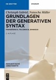 Grundlagen der generativen Syntax (eBook, PDF)