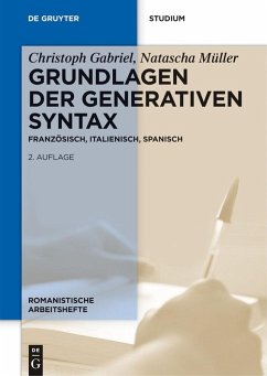 Grundlagen der generativen Syntax (eBook, PDF) - Gabriel, Christoph; Müller, Natascha