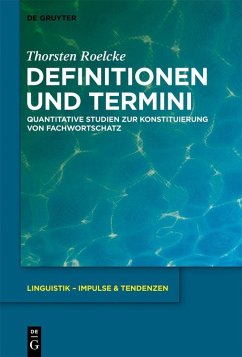 Definitionen und Termini (eBook, PDF) - Roelcke, Thorsten