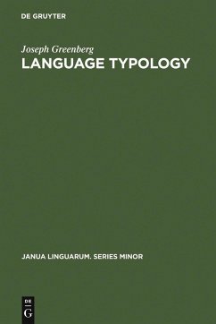 Language Typology (eBook, PDF) - Greenberg, Joseph