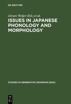Cover Issues in Japanese Phonology and Morphology (eBook, PDF)