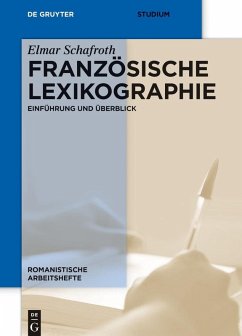 Französische Lexikographie (eBook, PDF) - Schafroth, Elmar