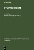 Kurt Baldinger: Etymologien Band 2. Zu FEW 22¹, 22² und 23 (eBook, PDF)