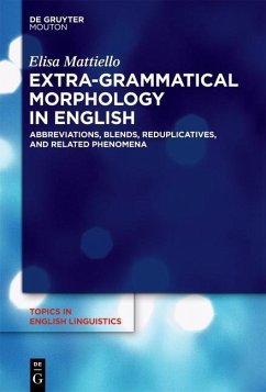 Cover Extra-grammatical Morphology in English (eBook, PDF)
