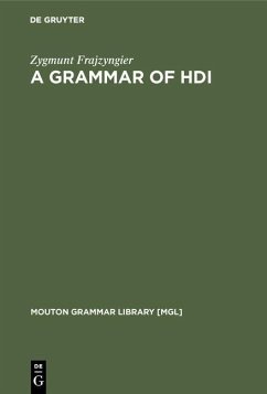 A Grammar of Hdi (eBook, PDF) - Frajzyngier, Zygmunt