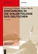 Einführung in die Dialektologie des... - Bild 1