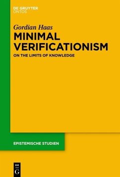 Minimal Verificationism (eBook, PDF) - Haas, Gordian