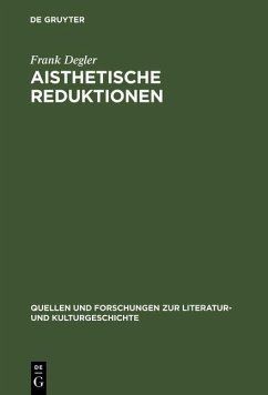 Cover Aisthetische Reduktionen (eBook, PDF)