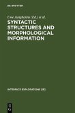 Syntactic Structures and Morphological Information (eBook, PDF)