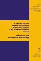 Text Resources and Lexical Knowledge (eBook, PDF)
