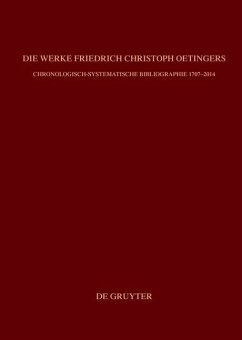 Cover Die Werke Friedrich Christoph Oetingers (eBook, PDF)