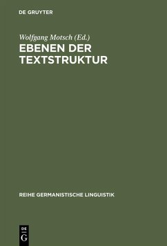 Cover Ebenen der Textstruktur (eBook, PDF)