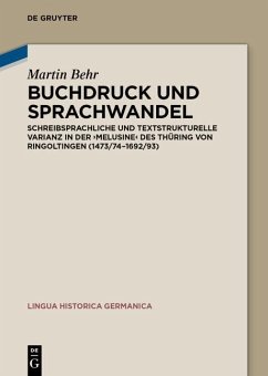 Buchdruck und Sprachwandel (eBook, PDF) - Behr, Martin