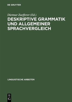 Cover Deskriptive Grammatik und allgemeiner Sprachvergleich (eBook, PDF)