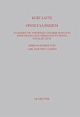 Kurt Latte: Opuscula inedita (eBook, PDF)