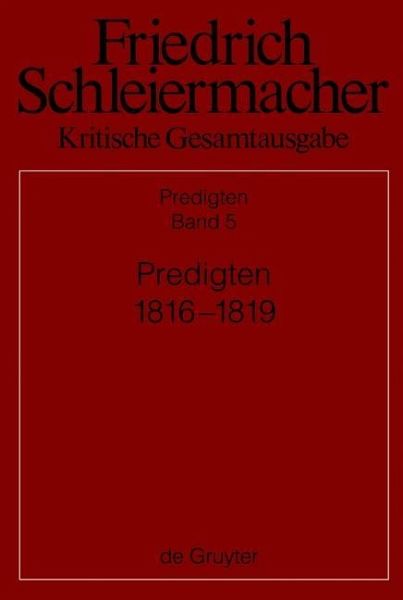 Predigten 1816-1819 (eBook, PDF) Predigten 1816-1819 (eBook, PDF)