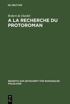 A la recherche du protoroman (eBook, PDF) - Dardel, Robert de