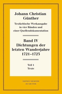 Cover Dichtungen der letzten Wanderjahre 1721-1723 (eBook, ePUB)