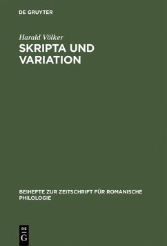Skripta und Variation (eBook, PDF) - Völker, Harald