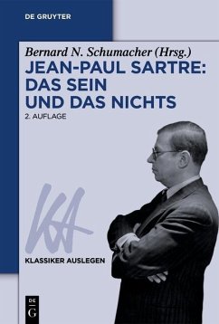 Jean-Paul Sartre: Das Sein und das Nichts (eBook, ePUB)