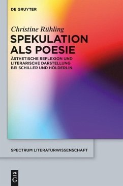 Spekulation als Poesie (eBook, ePUB) - Rühling, Christine
