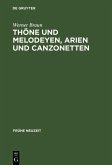 Thöne und Melodeyen, Arien und Canzonetten (eBook, PDF)