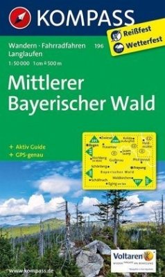 KOMPASS Wanderkarte Mittlerer Bayerischer Wald
